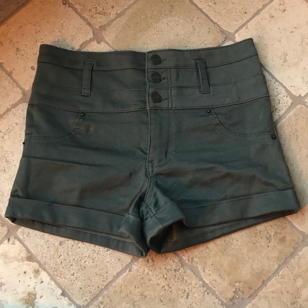 High rise shorts